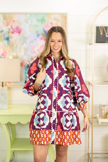 The Copeland Dress-Mini Dress-Entro-The Village Shoppe, Women’s Fashion Boutique, Shop Online and In Store - Located in Muscle Shoals, AL.