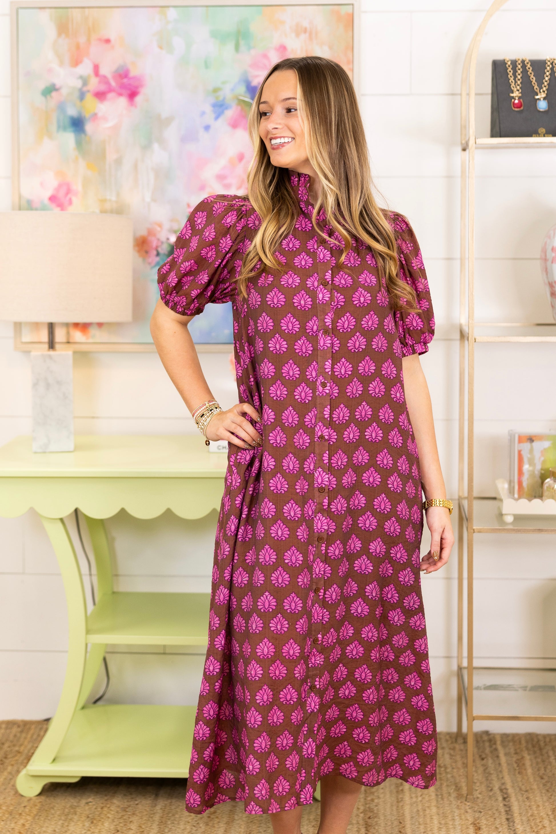 The Holloway Midi Dress-Midi Dress-GiGiO-The Village Shoppe, Women’s Fashion Boutique, Shop Online and In Store - Located in Muscle Shoals, AL.