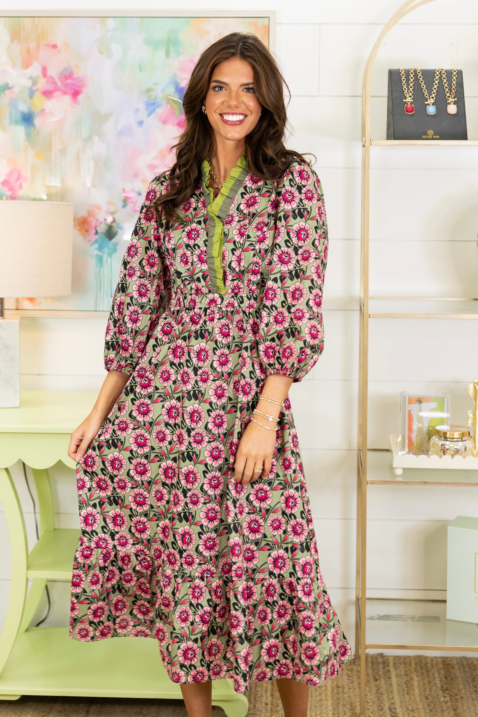 The Jude Midi Dress-Midi Dress-Umgee-The Village Shoppe, Women’s Fashion Boutique, Shop Online and In Store - Located in Muscle Shoals, AL.