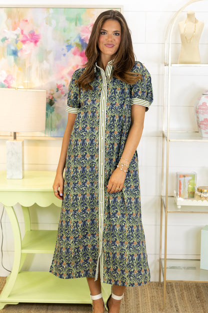 Willow Grove Midi Dress-Midi Dress-Entro-The Village Shoppe, Women’s Fashion Boutique, Shop Online and In Store - Located in Muscle Shoals, AL.