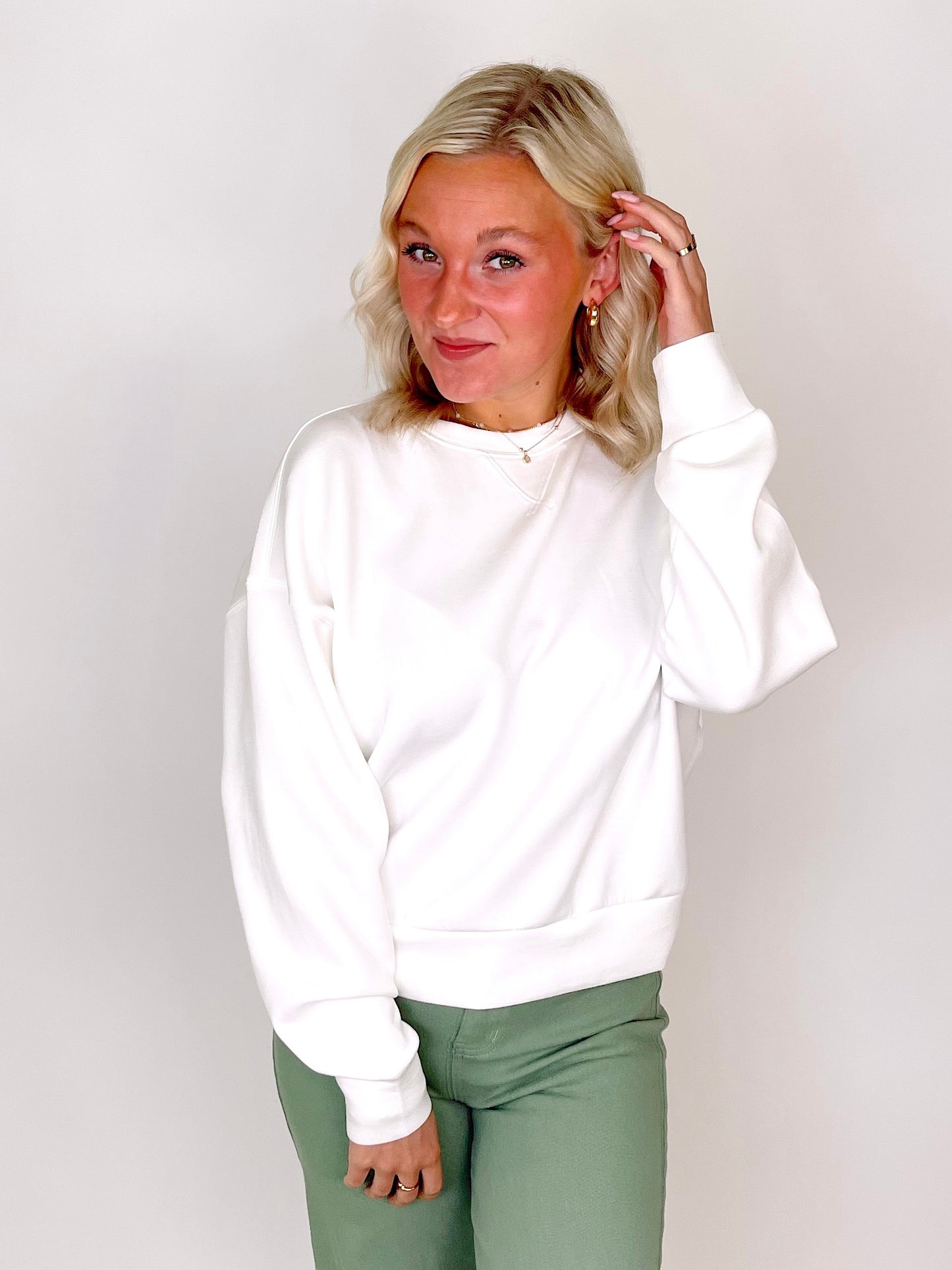 Spanx AirEssentials Crew-Long Sleeves-Spanx-The Village Shoppe, Women’s Fashion Boutique, Shop Online and In Store - Located in Muscle Shoals, AL.