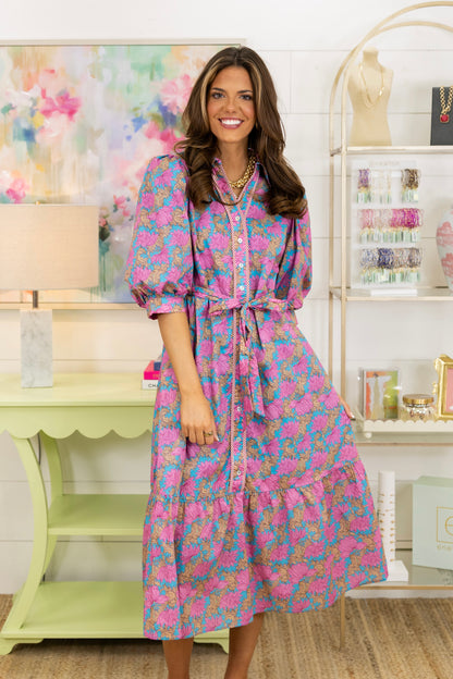 Actually Romantic Midi Dress-Midi Dress-Jodifl-The Village Shoppe, Women’s Fashion Boutique, Shop Online and In Store - Located in Muscle Shoals, AL.