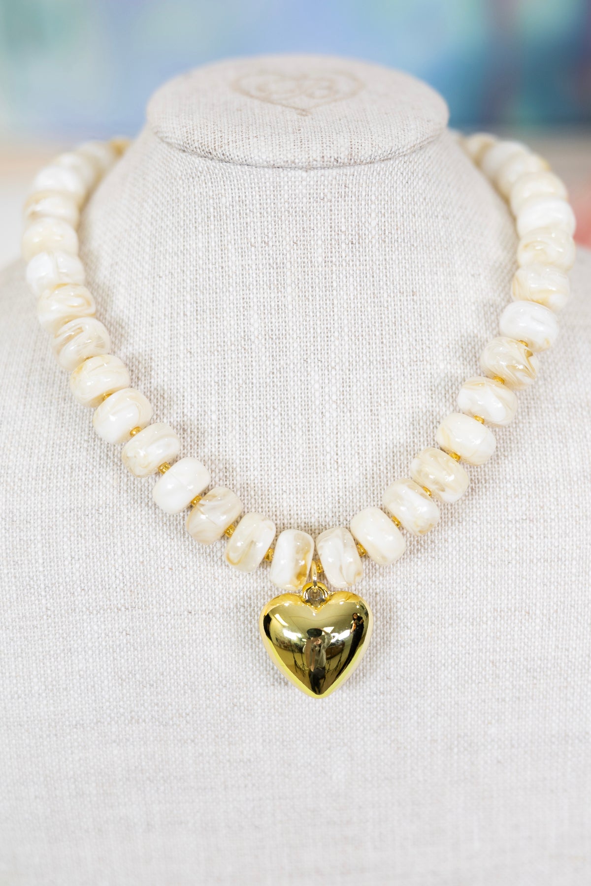Heart of Gold Necklace-Necklaces-Hart Designs-The Village Shoppe, Women’s Fashion Boutique, Shop Online and In Store - Located in Muscle Shoals, AL.