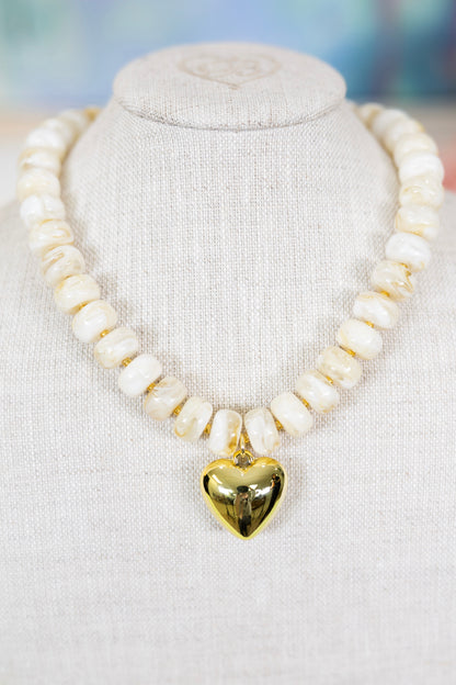 Heart of Gold Necklace-Necklaces-Hart Designs-The Village Shoppe, Women’s Fashion Boutique, Shop Online and In Store - Located in Muscle Shoals, AL.