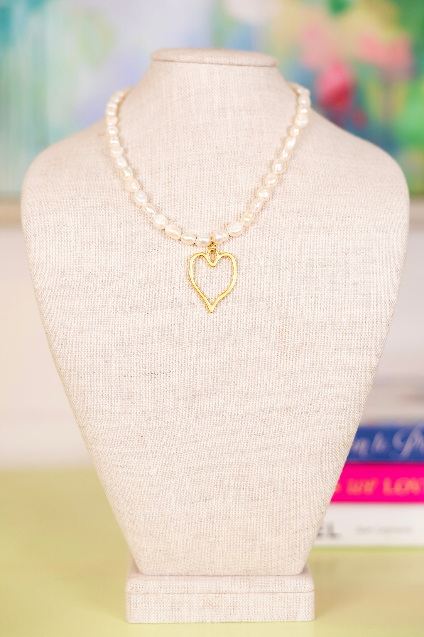 Pearl of My Heart Necklace-Necklaces-Virtue-The Village Shoppe, Women’s Fashion Boutique, Shop Online and In Store - Located in Muscle Shoals, AL.