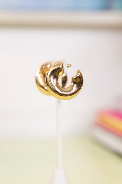 Ride the Wave Hoops-Earrings-Golden Stella-The Village Shoppe, Women’s Fashion Boutique, Shop Online and In Store - Located in Muscle Shoals, AL.