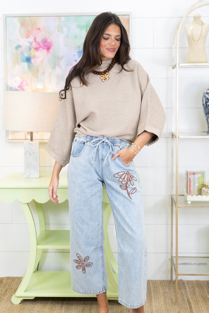 Follow My Lead Mock Neck Sweater