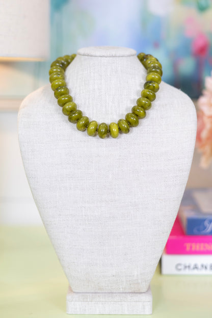 Sea Glass Beaded Necklace-Necklaces-Hart Designs-The Village Shoppe, Women’s Fashion Boutique, Shop Online and In Store - Located in Muscle Shoals, AL.
