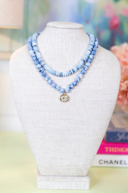 Diamond in the Sky Beaded Necklace-Necklaces-Golden Stella-The Village Shoppe, Women’s Fashion Boutique, Shop Online and In Store - Located in Muscle Shoals, AL.