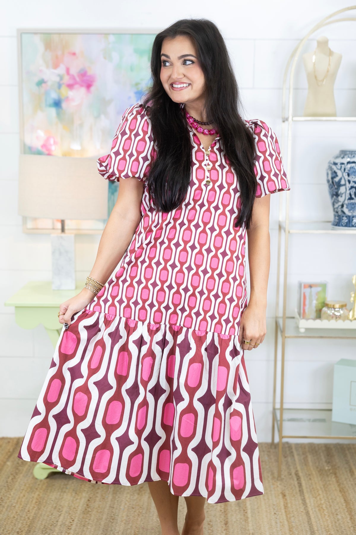 Take Notice Midi Dress