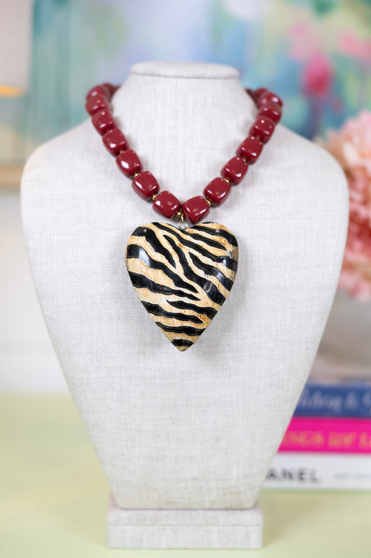 Born to be Wild Pendant Necklace - Large-Necklaces-Hart Designs-The Village Shoppe, Women’s Fashion Boutique, Shop Online and In Store - Located in Muscle Shoals, AL.