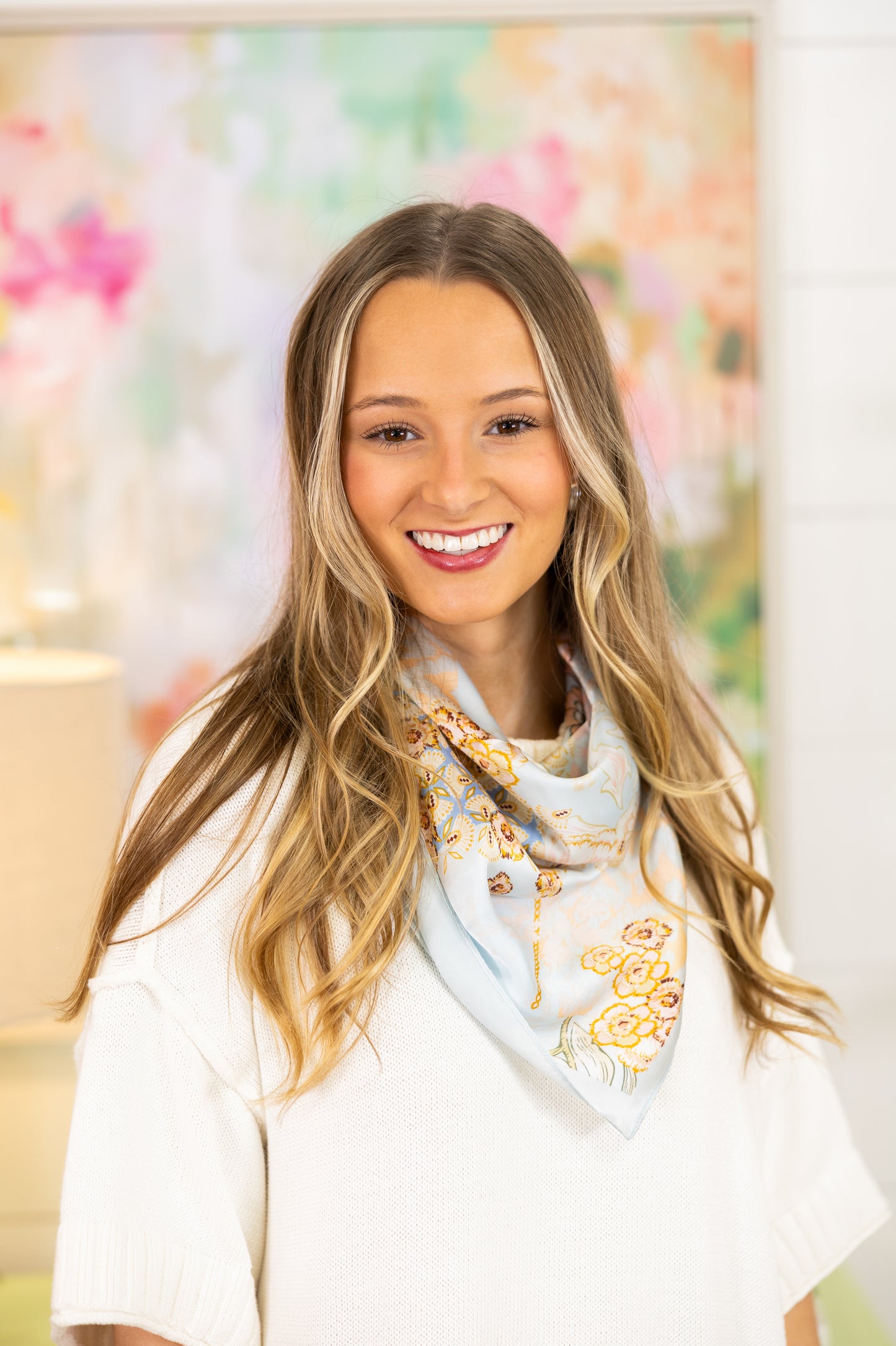 Garden Party Scarf-Scarf-Golden Stella-The Village Shoppe, Women’s Fashion Boutique, Shop Online and In Store - Located in Muscle Shoals, AL.