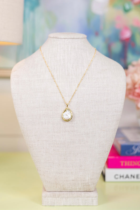 The Maris Pearl Pendant Necklace-Necklaces-The Village Shoppe-The Village Shoppe, Women’s Fashion Boutique, Shop Online and In Store - Located in Muscle Shoals, AL.