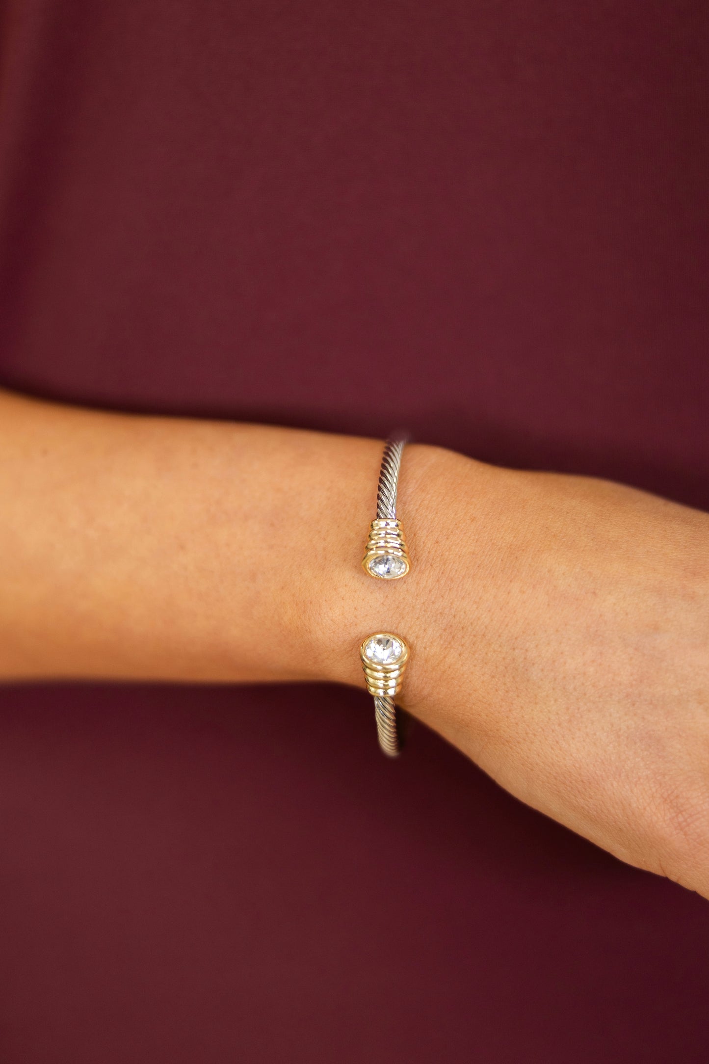 The Blaire Cable Bracelet-Bracelets-Golden Stella-The Village Shoppe, Women’s Fashion Boutique, Shop Online and In Store - Located in Muscle Shoals, AL.