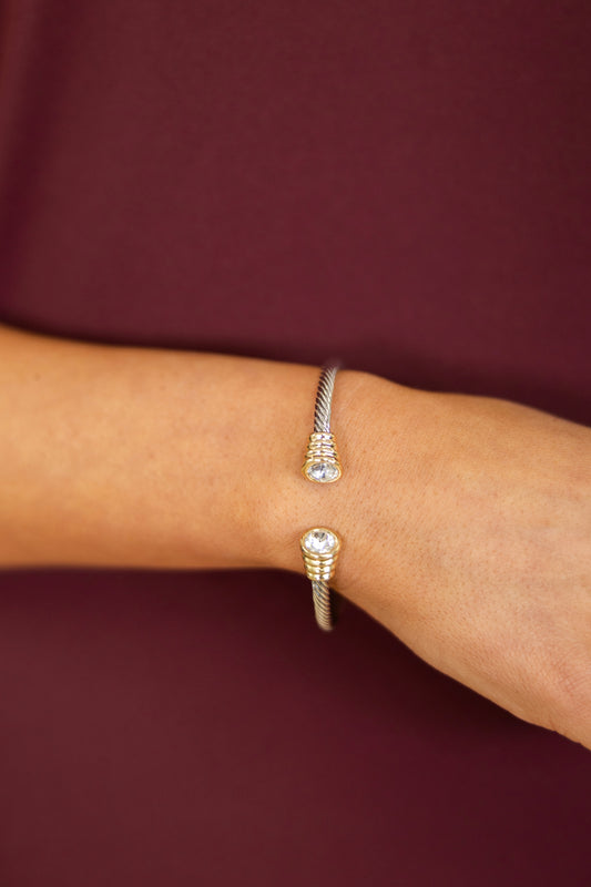 The Blaire Cable Bracelet-Bracelets-Golden Stella-The Village Shoppe, Women’s Fashion Boutique, Shop Online and In Store - Located in Muscle Shoals, AL.