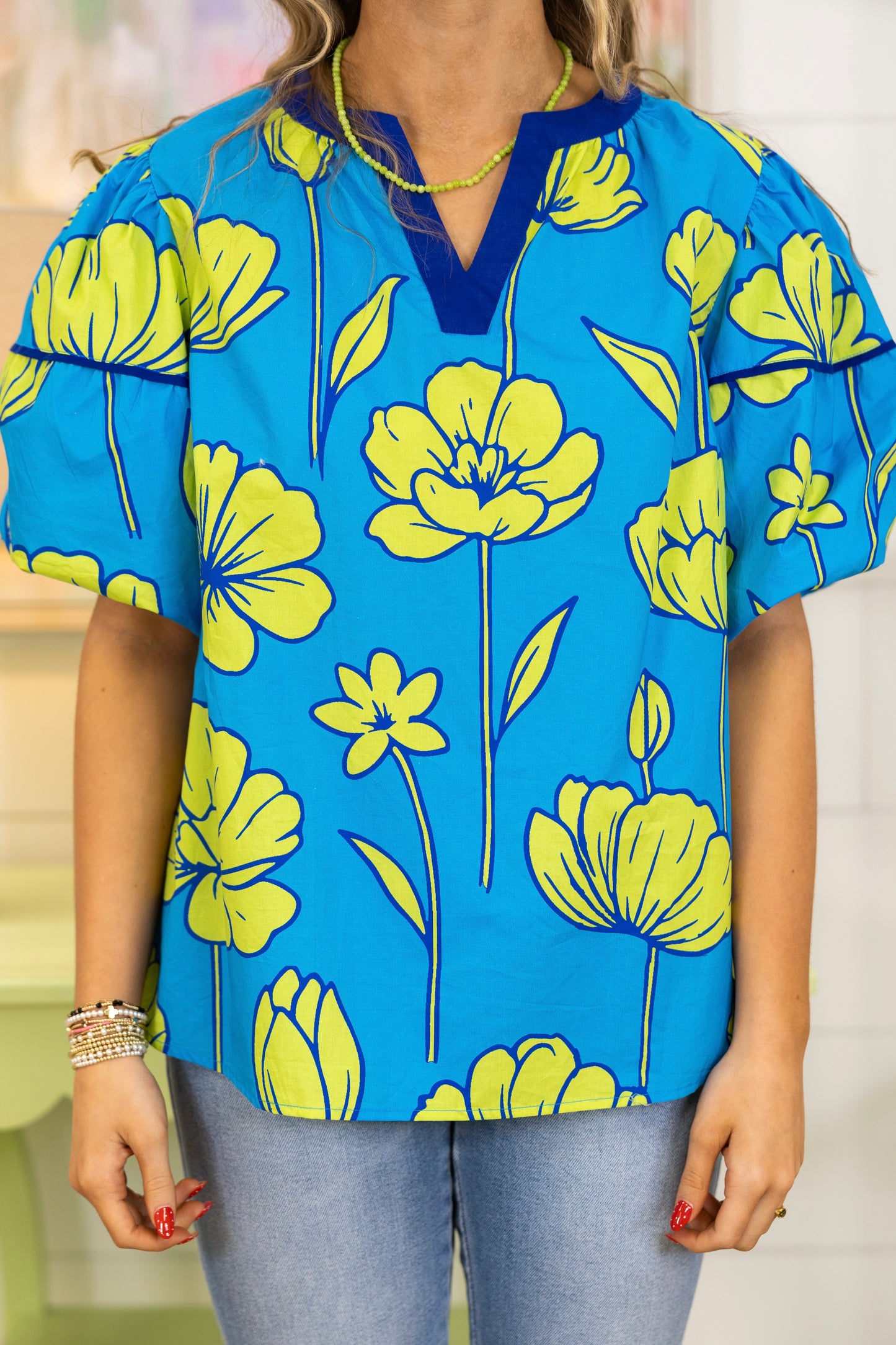 The Lowen Blouse-Short Sleeves-Umgee-The Village Shoppe, Women’s Fashion Boutique, Shop Online and In Store - Located in Muscle Shoals, AL.