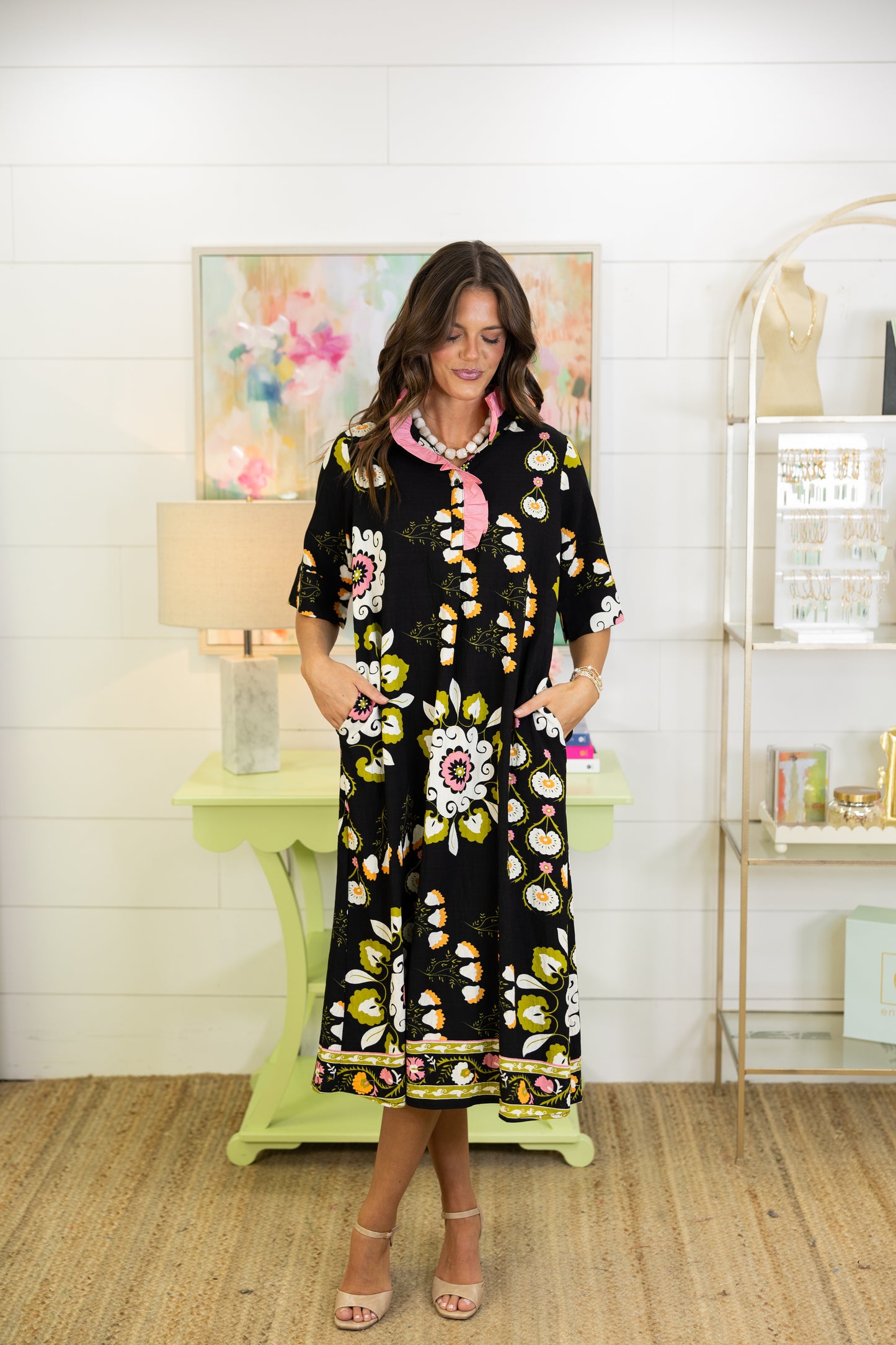 The Rizzo Midi Dress-Midi Dress-Jodifl-The Village Shoppe, Women’s Fashion Boutique, Shop Online and In Store - Located in Muscle Shoals, AL.