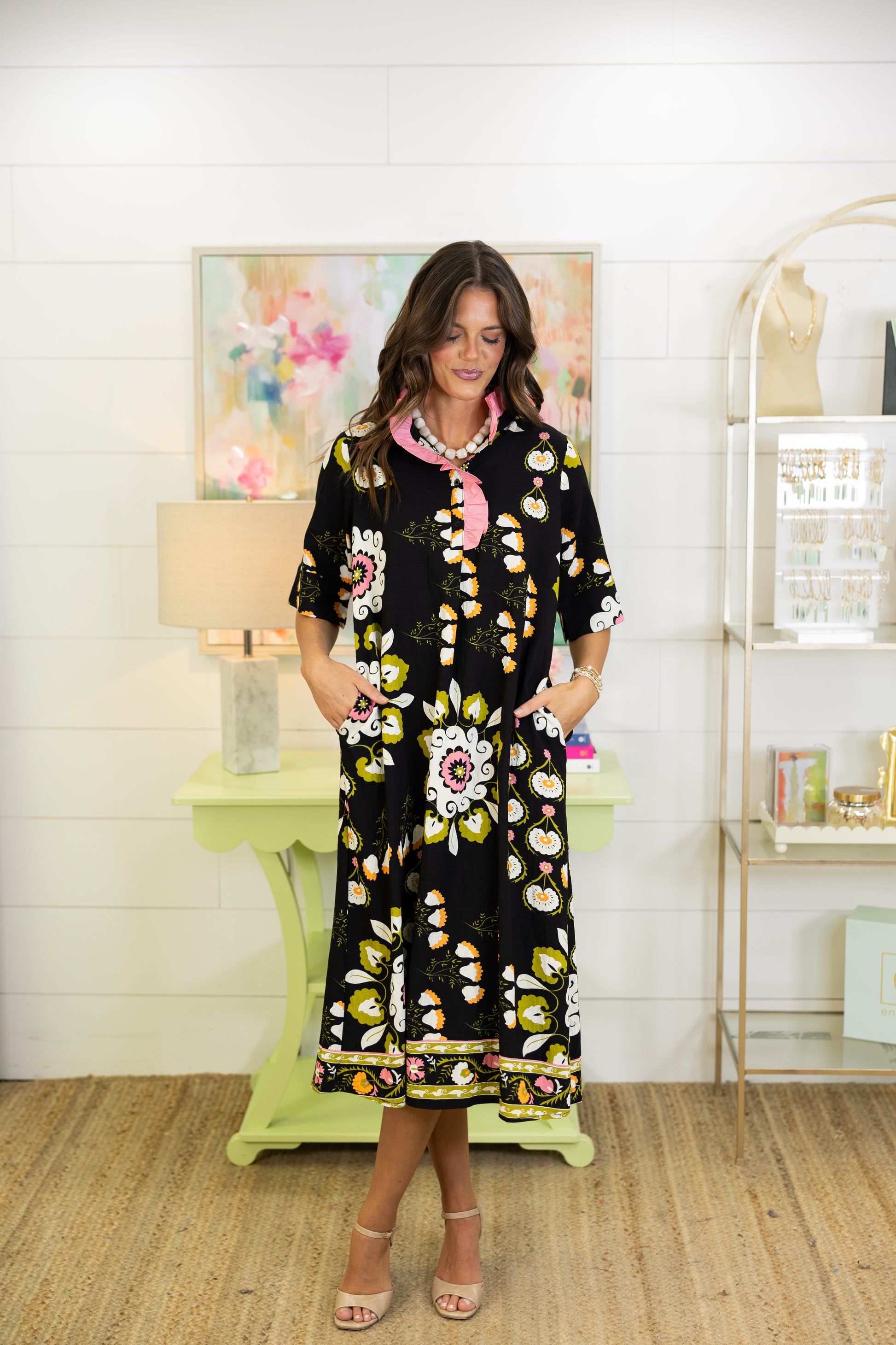 The Rizzo Midi Dress-Midi Dress-Jodifl-The Village Shoppe, Women’s Fashion Boutique, Shop Online and In Store - Located in Muscle Shoals, AL.