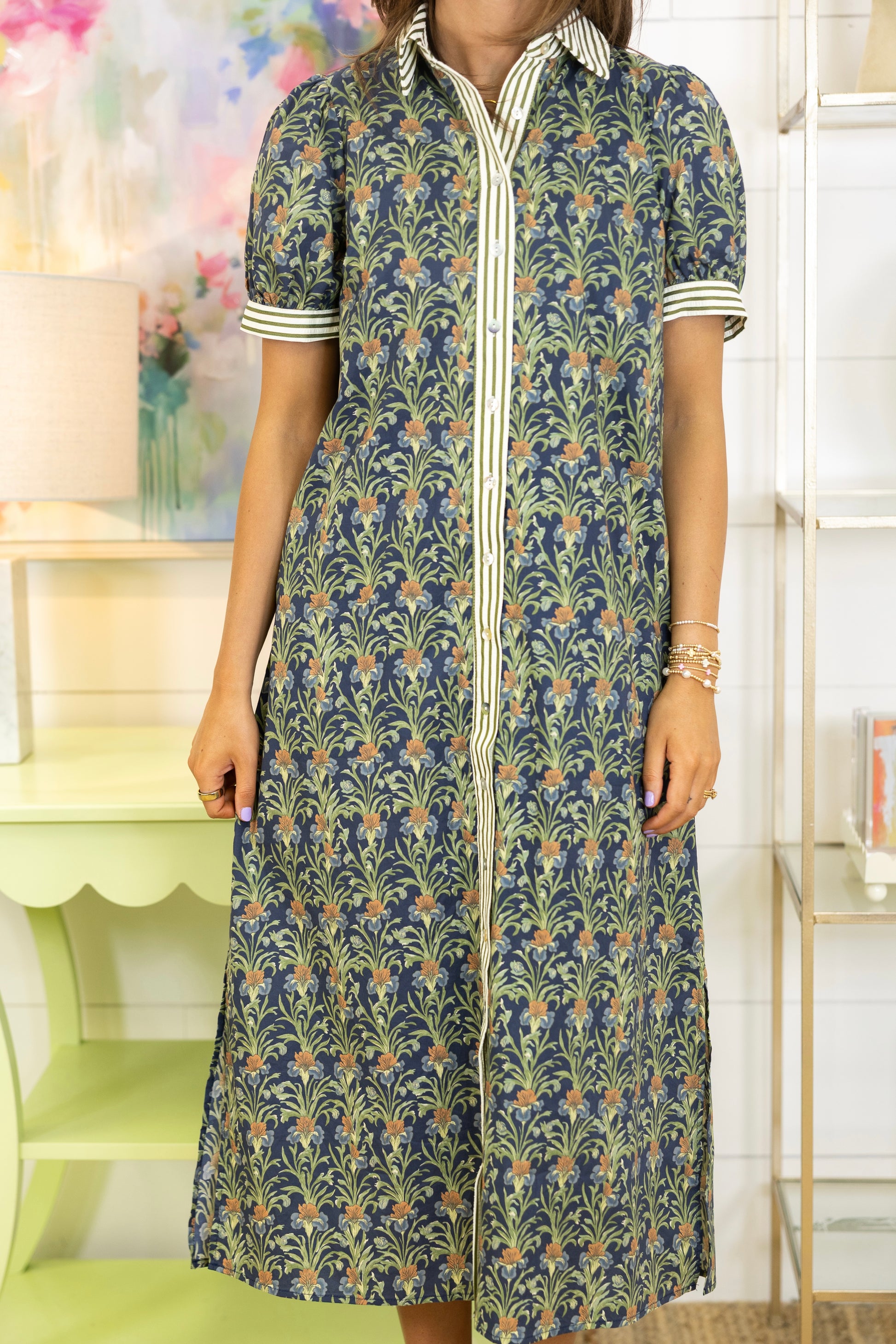 Willow Grove Midi Dress-Midi Dress-Entro-The Village Shoppe, Women’s Fashion Boutique, Shop Online and In Store - Located in Muscle Shoals, AL.