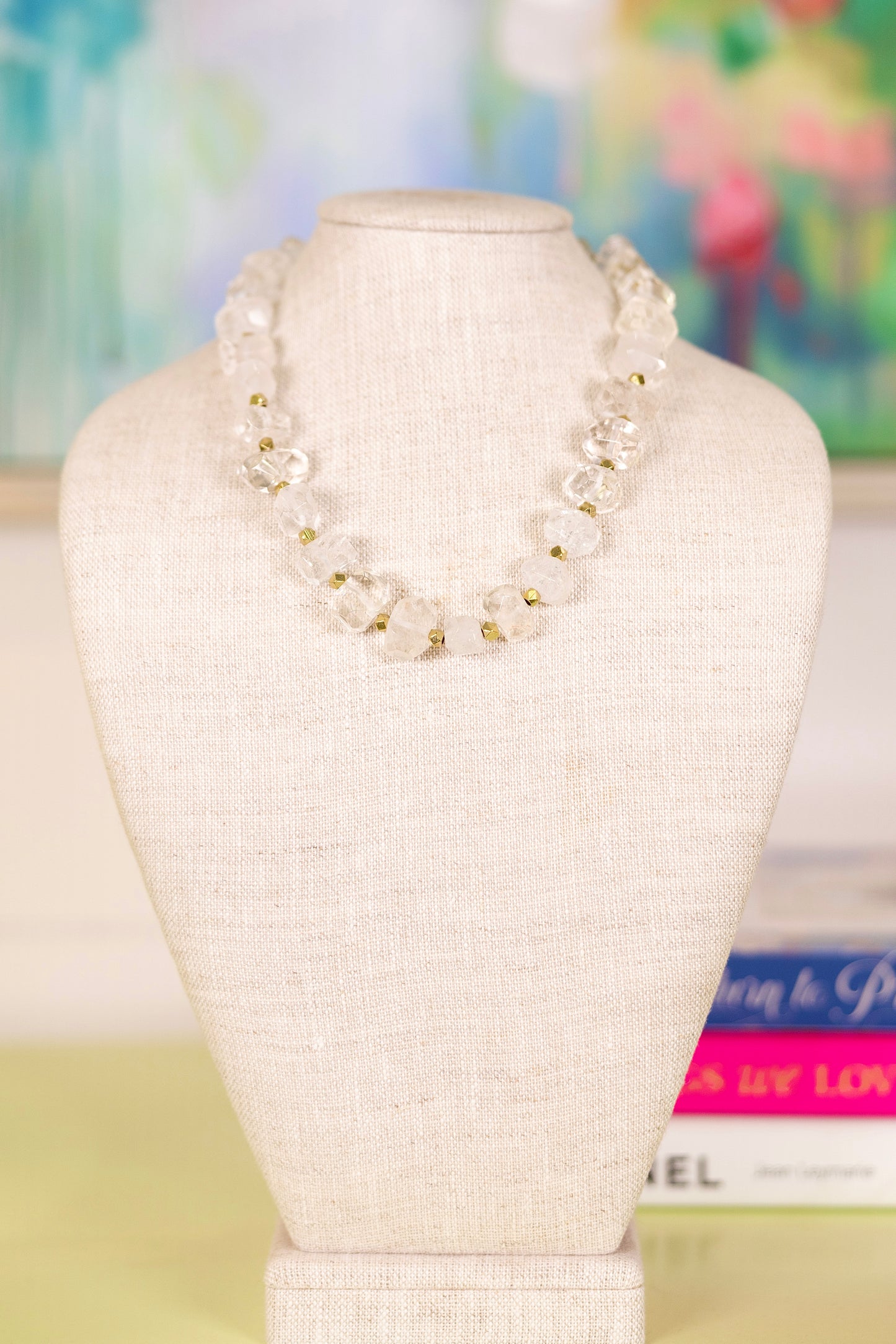 Crystal Coast Quartz Necklace-Necklaces-Virtue-The Village Shoppe, Women’s Fashion Boutique, Shop Online and In Store - Located in Muscle Shoals, AL.