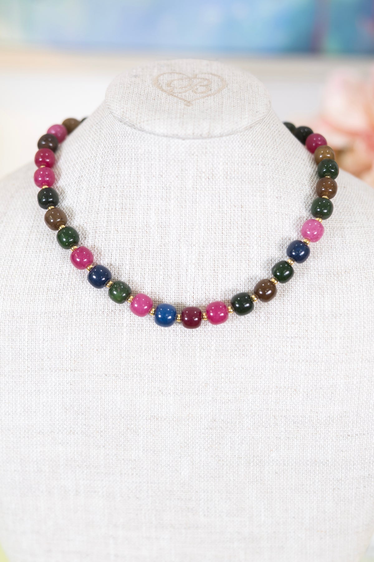 Seal the Deal Beaded Necklace-Necklaces-Hart Designs-The Village Shoppe, Women’s Fashion Boutique, Shop Online and In Store - Located in Muscle Shoals, AL.