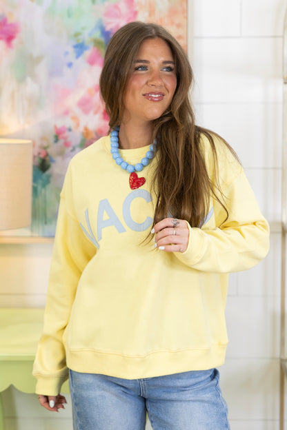 On Vacay Sweatshirt-Sweatshirt-Wishlist-The Village Shoppe, Women’s Fashion Boutique, Shop Online and In Store - Located in Muscle Shoals, AL.