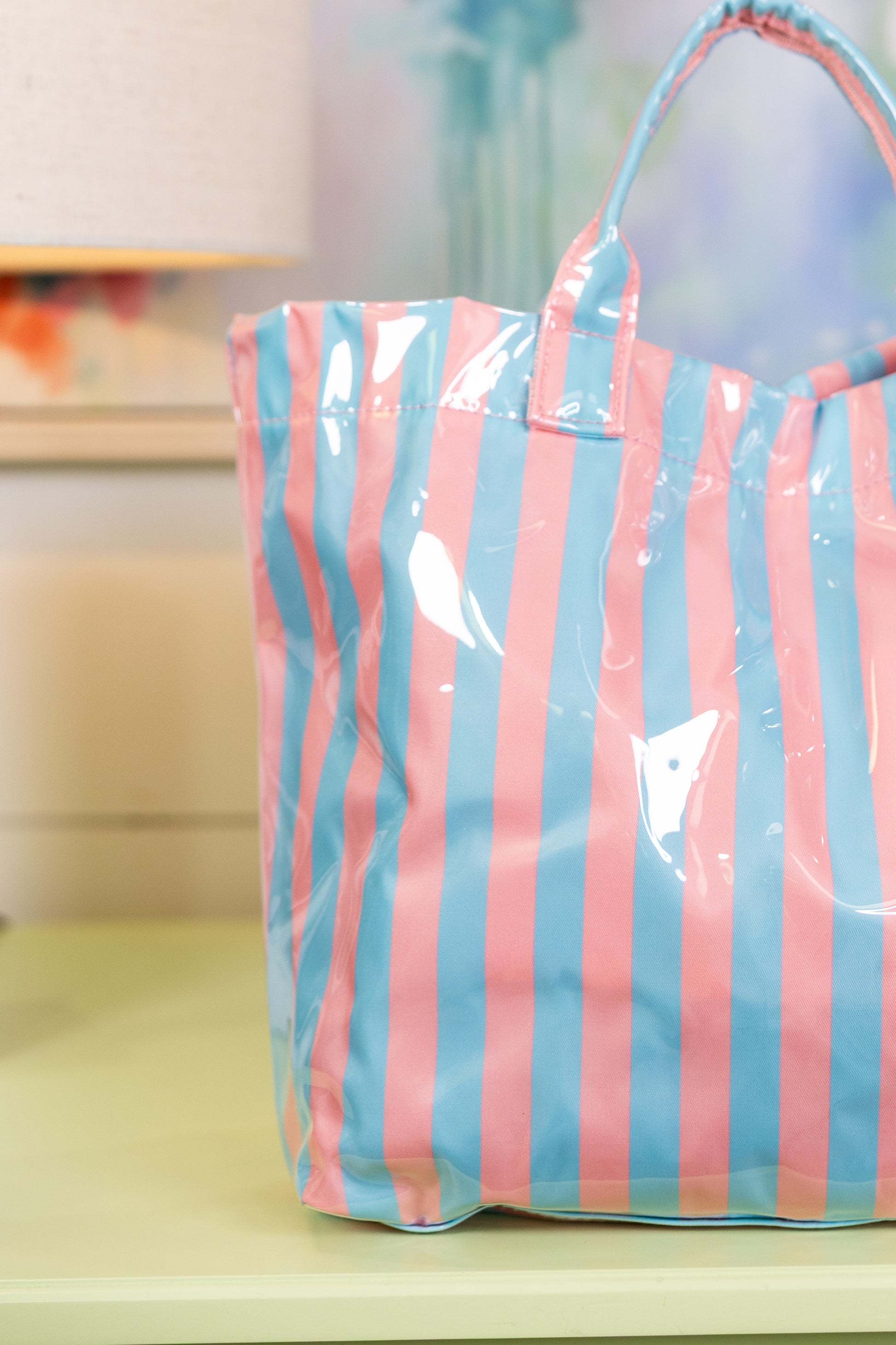 Cabana Stripe Tote Bag-Tote Bag-Wall To Wall-The Village Shoppe, Women’s Fashion Boutique, Shop Online and In Store - Located in Muscle Shoals, AL.
