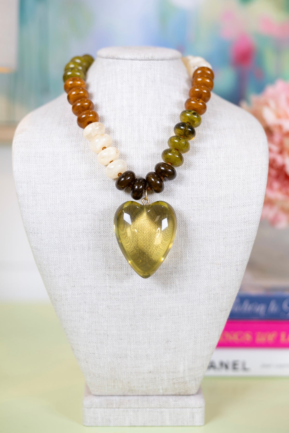 Heart of Glass Pendant Necklace-Necklaces-Hart Designs-The Village Shoppe, Women’s Fashion Boutique, Shop Online and In Store - Located in Muscle Shoals, AL.