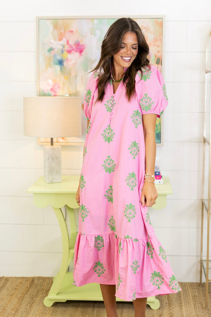 The Sunday in Savannah Midi Dress-Midi Dress-Entro-The Village Shoppe, Women’s Fashion Boutique, Shop Online and In Store - Located in Muscle Shoals, AL.