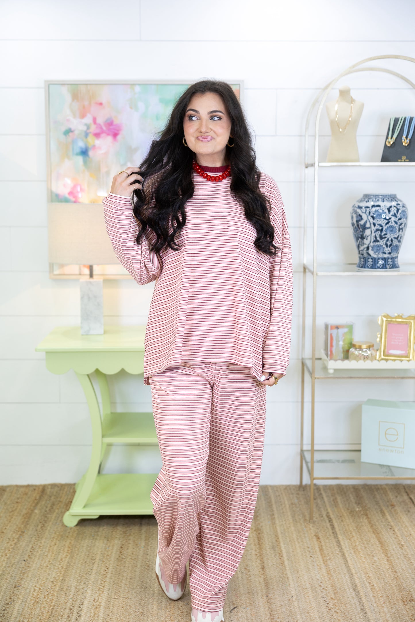 Unwind Striped Set