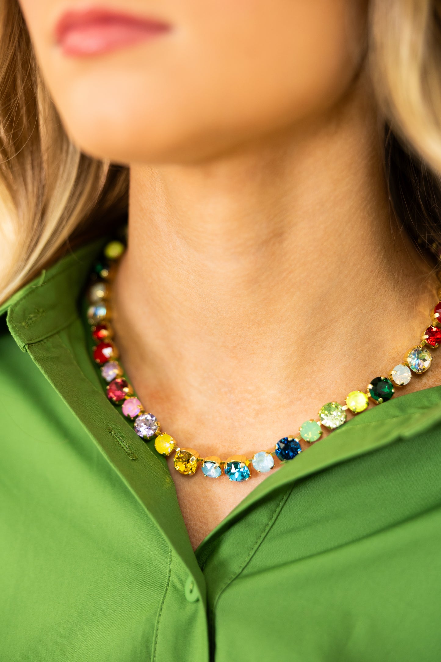 Signature Stone Necklace-Necklaces-AF Design Group-The Village Shoppe, Women’s Fashion Boutique, Shop Online and In Store - Located in Muscle Shoals, AL.