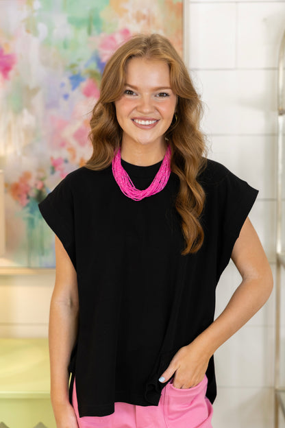 Better Basic Tee-Short Sleeves-Glam-The Village Shoppe, Women’s Fashion Boutique, Shop Online and In Store - Located in Muscle Shoals, AL.