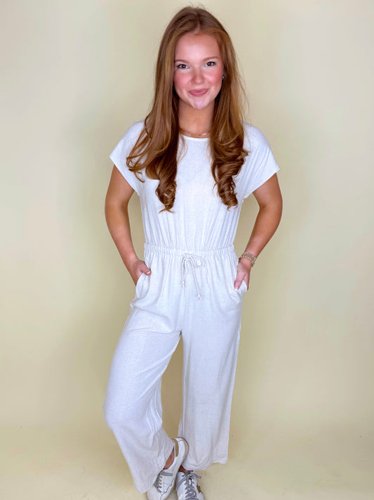 Walking on Sunshine Jumpsuit-Jumpsuit-Elle Grey-The Village Shoppe, Women’s Fashion Boutique, Shop Online and In Store - Located in Muscle Shoals, AL.