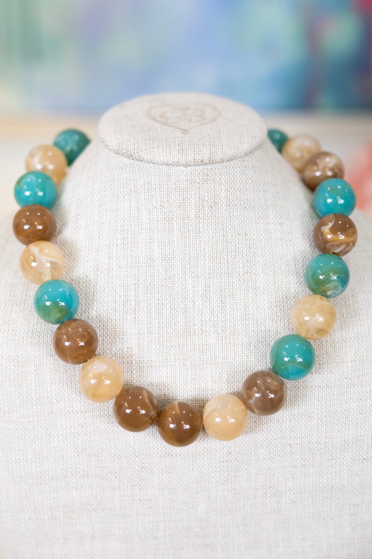 Sweet Tart Beaded Necklace-Necklaces-Hart Designs-The Village Shoppe, Women’s Fashion Boutique, Shop Online and In Store - Located in Muscle Shoals, AL.