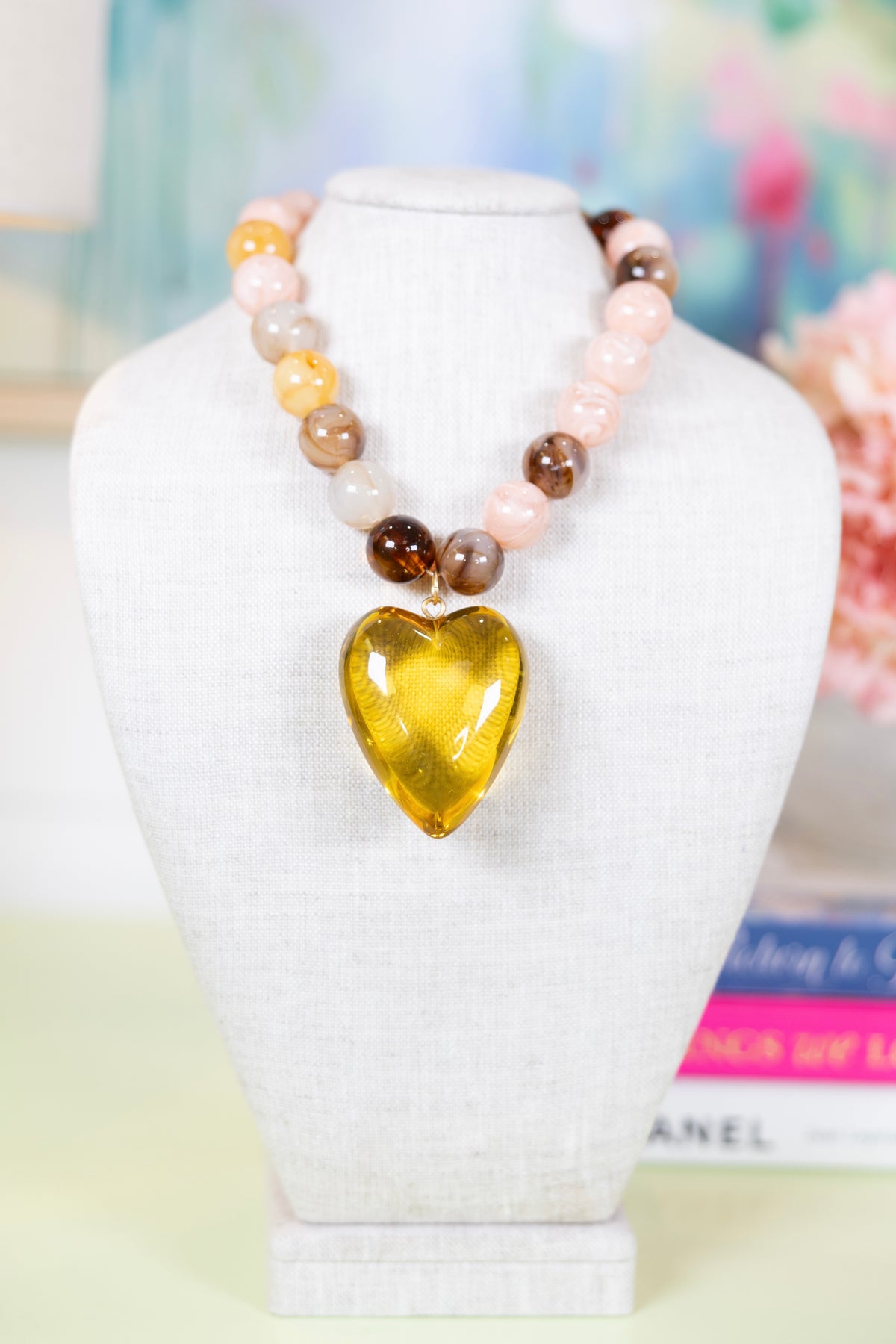 Love at Large Pendant Necklace-Necklaces-Hart Designs-The Village Shoppe, Women’s Fashion Boutique, Shop Online and In Store - Located in Muscle Shoals, AL.