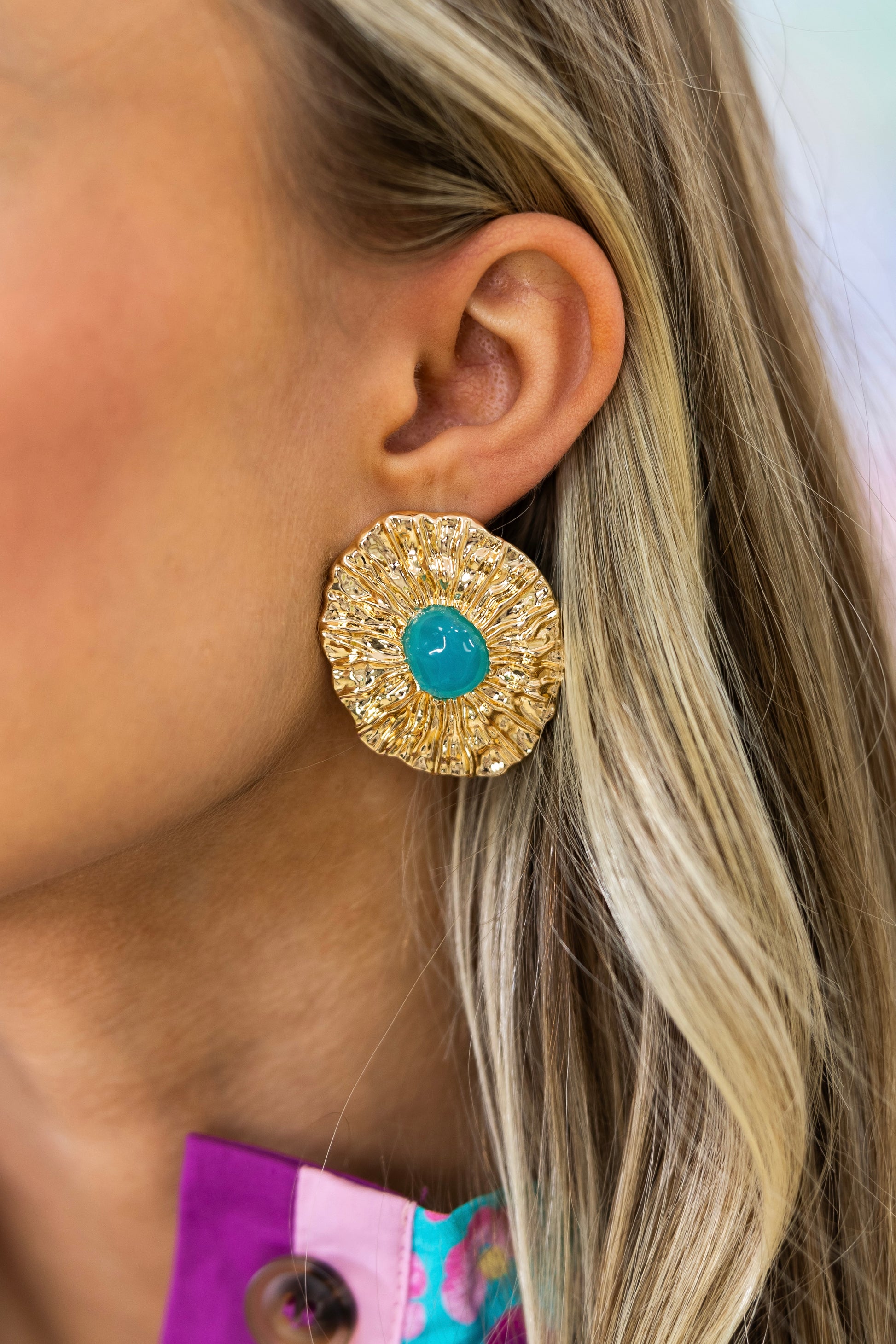 The Paloma Sunburst Earrings-Earrings-Golden Stella-The Village Shoppe, Women’s Fashion Boutique, Shop Online and In Store - Located in Muscle Shoals, AL.