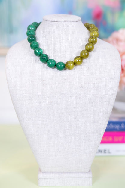 Half and Half Beaded Necklace-Necklaces-Hart Designs-The Village Shoppe, Women’s Fashion Boutique, Shop Online and In Store - Located in Muscle Shoals, AL.