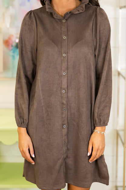 The Fletcher Suede Dress-Mini Dress-Joh-The Village Shoppe, Women’s Fashion Boutique, Shop Online and In Store - Located in Muscle Shoals, AL.