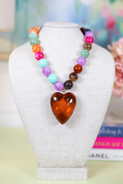 Love at Large Pendant Necklace-Necklaces-Hart Designs-The Village Shoppe, Women’s Fashion Boutique, Shop Online and In Store - Located in Muscle Shoals, AL.