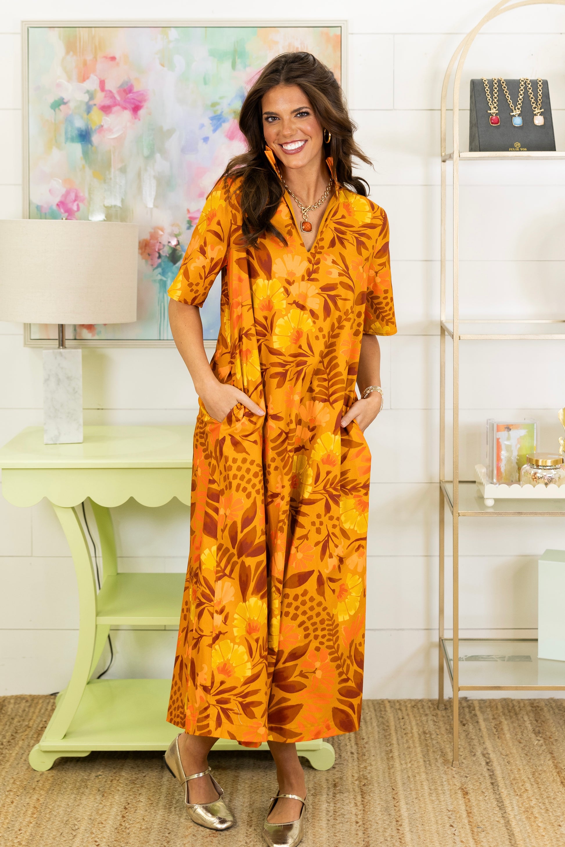 Home Grown Midi Dress-Midi Dress-Adrienne-The Village Shoppe, Women’s Fashion Boutique, Shop Online and In Store - Located in Muscle Shoals, AL.