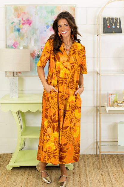 Home Grown Midi Dress-Midi Dress-Adrienne-The Village Shoppe, Women’s Fashion Boutique, Shop Online and In Store - Located in Muscle Shoals, AL.