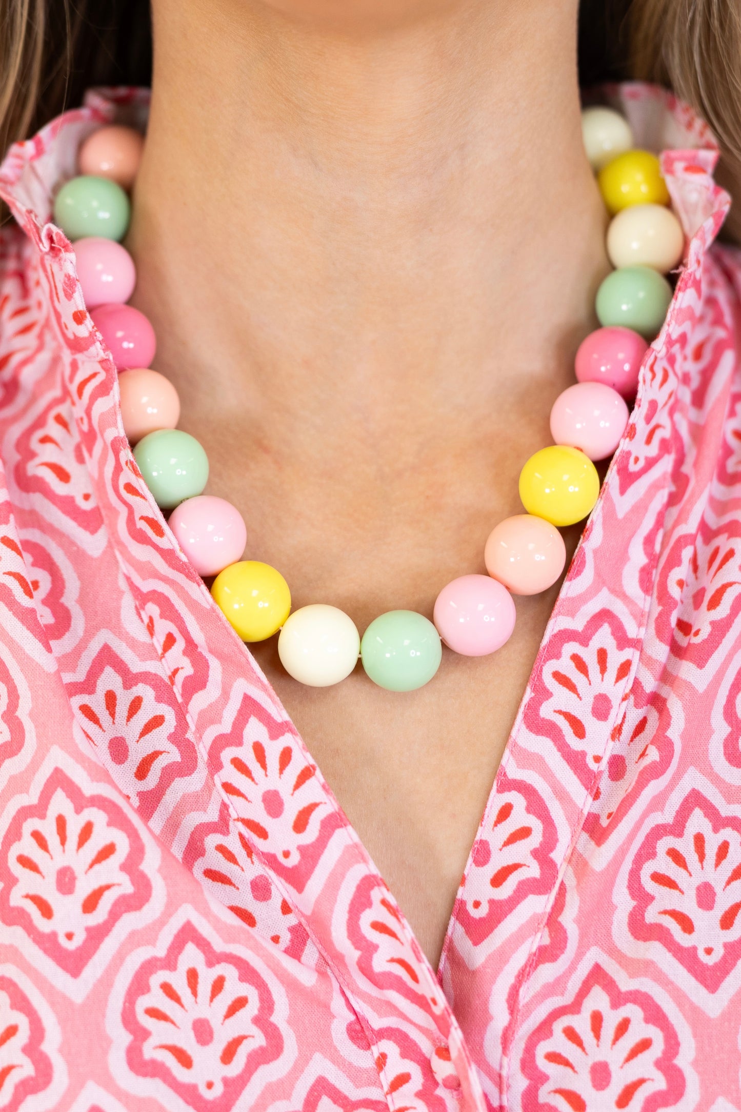 Social Hour Beaded Necklace-Necklaces-Hart Designs-The Village Shoppe, Women’s Fashion Boutique, Shop Online and In Store - Located in Muscle Shoals, AL.