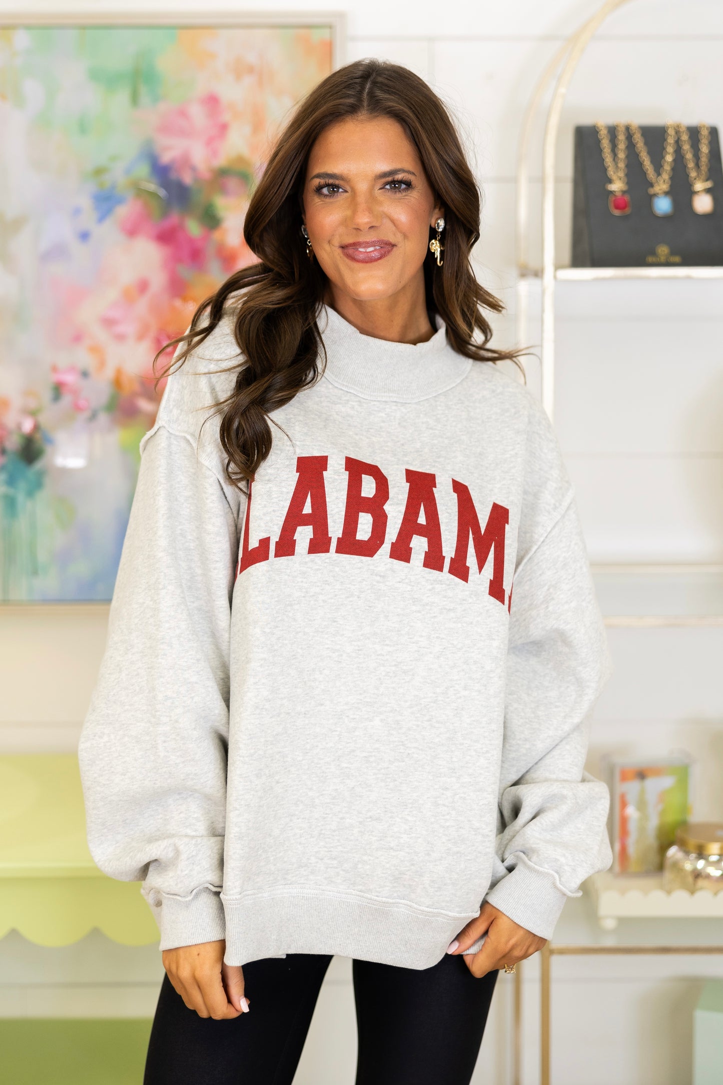 Crimson Tide Reversible Sweatshirt-Sweatshirt-Bucketlist-The Village Shoppe, Women’s Fashion Boutique, Shop Online and In Store - Located in Muscle Shoals, AL.