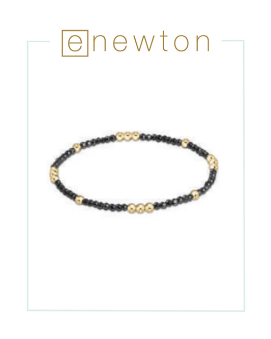 E Newton Worthy Pattern 2mm Bead Bracelet - Faceted Hematite-Bracelets-ENEWTON-The Village Shoppe, Women’s Fashion Boutique, Shop Online and In Store - Located in Muscle Shoals, AL.