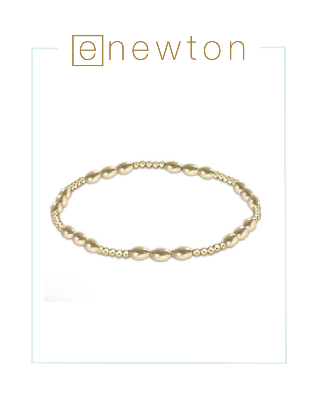 E Newton Harmony Joy Pattern 2mm Bead Bracelet - Gold-Bracelets-ENEWTON-The Village Shoppe, Women’s Fashion Boutique, Shop Online and In Store - Located in Muscle Shoals, AL.