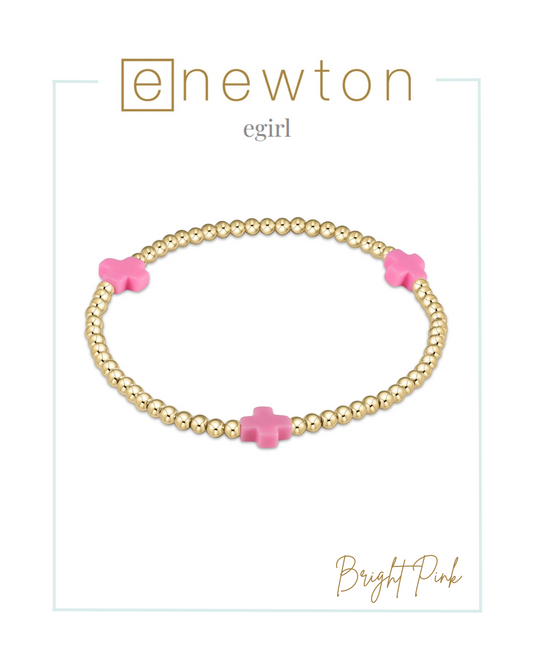 E Newton | EGirl | Signature Cross Gold Pattern 3mm Bead Bracelet-Bracelets-ENEWTON-The Village Shoppe, Women’s Fashion Boutique, Shop Online and In Store - Located in Muscle Shoals, AL.