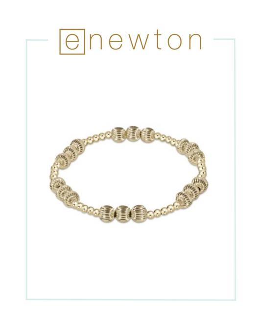 E Newton Dignity Joy Pattern 6mm Bead Bracelet - Gold-Bracelets-ENEWTON-The Village Shoppe, Women’s Fashion Boutique, Shop Online and In Store - Located in Muscle Shoals, AL.