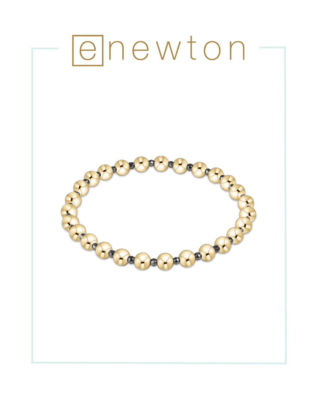 E Newton Grateful Pattern Silver Faceted Hematite Bead Bracelet-Bracelets-ENEWTON-The Village Shoppe, Women’s Fashion Boutique, Shop Online and In Store - Located in Muscle Shoals, AL.