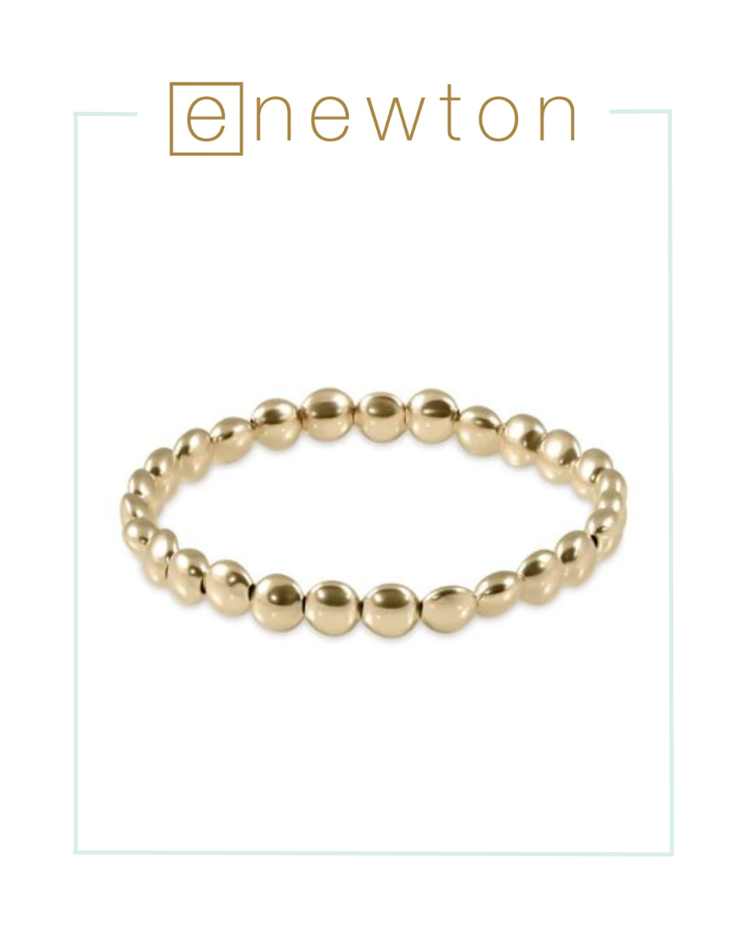 E Newton Honesty Gold 6mm Bead Bracelet-Bracelets-ENEWTON-The Village Shoppe, Women’s Fashion Boutique, Shop Online and In Store - Located in Muscle Shoals, AL.