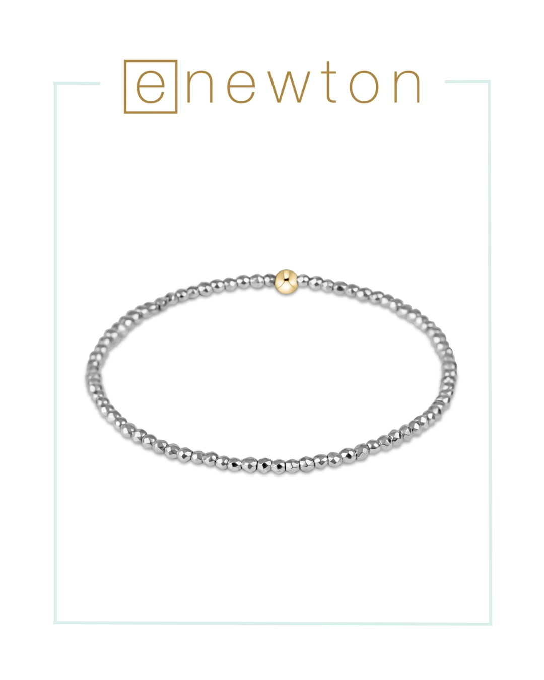 E Newton Silver Faceted Hematite Bead Bracelet-Bracelets-ENEWTON-The Village Shoppe, Women’s Fashion Boutique, Shop Online and In Store - Located in Muscle Shoals, AL.